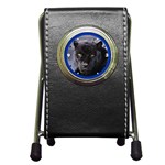 Black Leopard - Quality 2 IN 1 Pen Holder Desk Clock