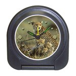 I Love Cheetahs - (Painted Effect) Quality Travel Alarm Clock