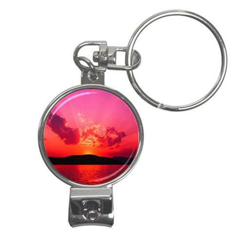 Sunset Nail Clippers Key Chain from UrbanLoad.com Front
