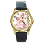 Lineage 2 wedding Round Gold Metal Watch