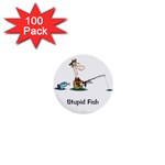 Stupid Fish 1  Mini Button (100 pack) 