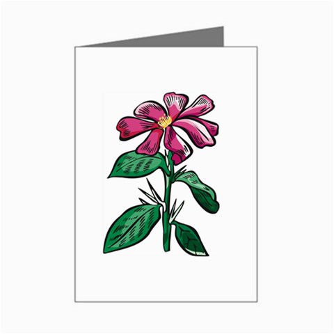 Flower Mini Greeting Card from UrbanLoad.com Left