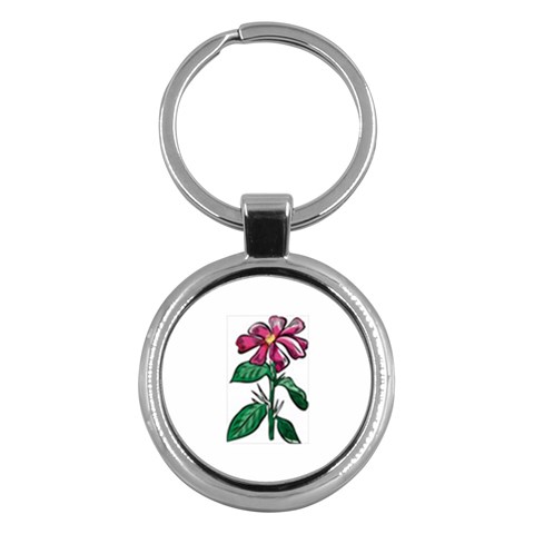 Flower Key Chain (Round) from UrbanLoad.com Front