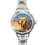 Labrador - Quality Round Italian Charm Watch