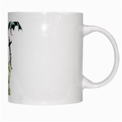 Scared Woman Holding Cross White Mug from UrbanLoad.com Right