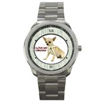 I Love My Chihuahua - Quality Sports Style Unisex Watch