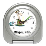 stupid fish Travel Alarm Clock