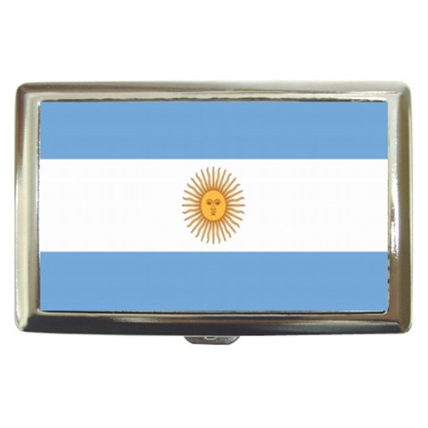 Flag_of_Argentina Cigarette Money Case from UrbanLoad.com Front