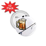 fishing and beer what else is there 1.75  Button (10 pack) 