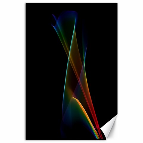 Abstract Rainbow Lily, Colorful Mystical Flower  Canvas 24  x 36  (Unframed) from UrbanLoad.com 23.35 x34.74  Canvas - 1