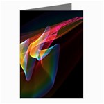 Northern Lights, Abstract Rainbow Aurora Greeting Card (8 Pack)