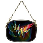 Northern Lights, Abstract Rainbow Aurora Chain Purse (Two Sided) 