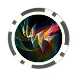 Northern Lights, Abstract Rainbow Aurora Poker Chip (10 Pack)