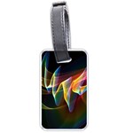 Northern Lights, Abstract Rainbow Aurora Luggage Tag (Two Sides)