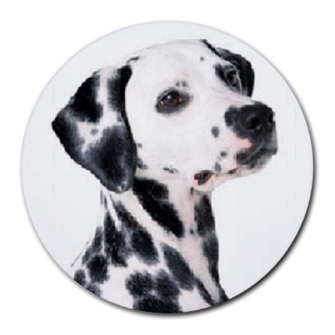 dalmation Round Mousepad from UrbanLoad.com Front