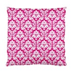 Hot Pink Damask Pattern Standard Cushion Case (One Side)