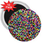 Color 3  Button Magnet (10 pack)