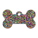 Color Dog Tag Bone (Two Sided)