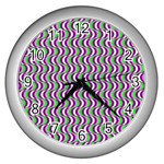 Pattern Wall Clock (Silver)