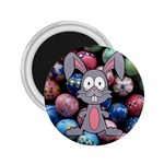 Easter Egg Bunny Treasure 2.25  Button Magnet