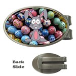 Easter Egg Bunny Treasure Money Clip (Oval)