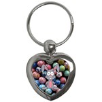 Easter Egg Bunny Treasure Key Chain (Heart)