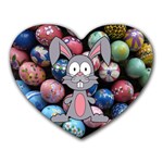 Easter Egg Bunny Treasure Mouse Pad (Heart)