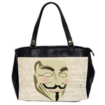We The Anonymous People Oversize Office Handbag (Two Sides)