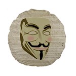 We The Anonymous People 15  Premium Round Cushion 