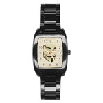 We The Anonymous People Stainless Steel Barrel Watch