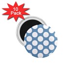 Blue Polkadot 1.75  Button Magnet (10 pack)