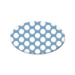 Blue Polkadot Sticker (Oval)