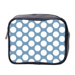 Blue Polkadot Mini Travel Toiletry Bag (Two Sides)