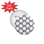 Grey Polkadot 1.75  Button (100 pack)