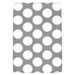 Grey Polkadot Removable Flap Cover (Large)