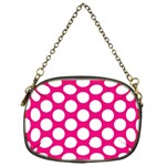 Pink Polkadot Chain Purse (One Side)