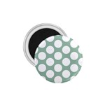 Jade Green Polkadot 1.75  Button Magnet