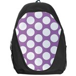 Lilac Polkadot Backpack Bag