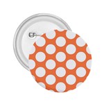 Orange Polkadot 2.25  Button