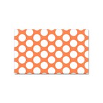 Orange Polkadot Sticker 100 Pack (Rectangle)