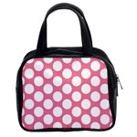 Pink Polkadot Classic Handbag (Two Sides)