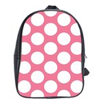 Pink Polkadot School Bag (XL)