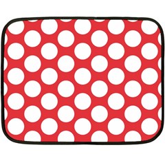 Red Polkadot Mini Fleece Blanket (Two Sided) from UrbanLoad.com 35 x27  Blanket Front