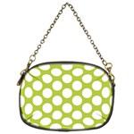 Spring Green Polkadot Chain Purse (Two Sided) 