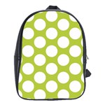 Spring Green Polkadot School Bag (Large)