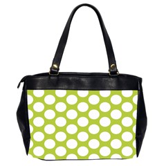 Spring Green Polkadot Oversize Office Handbag (Two Sides) from UrbanLoad.com Back
