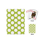 Spring Green Polkadot Playing Cards (Mini)