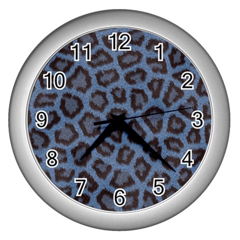 Leopard Wall Clock (Silver) from UrbanLoad.com Front