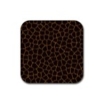 Giraffe Rubber Square Coaster (4 pack)