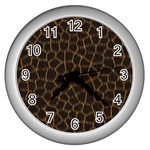 Giraffe Wall Clock (Silver)